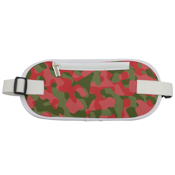 Pink and Green Camouflage Pattern Rounded Waist Pouch