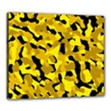 Black and Yellow Camouflage Pattern Canvas 24  x 20  (Stretched) View1