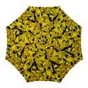 Black and Yellow Camouflage Pattern Golf Umbrellas View1