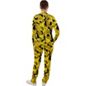 Black and Yellow Camouflage Pattern Casual Jacket and Pants Set View2