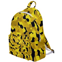 Black And Yellow Camouflage Pattern The Plain Backpack by SpinnyChairDesigns