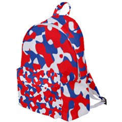 Red White Blue Camouflage Pattern The Plain Backpack by SpinnyChairDesigns