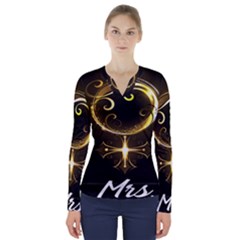 Venus Mrs V-neck Long Sleeve Top by PurplePrincess