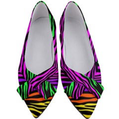 Colorful Zebra Women s Bow Heels by Angelandspot