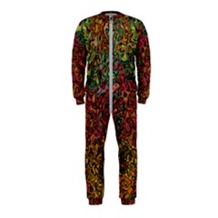 Stylish Fall Colors Camouflage Onepiece Jumpsuit (kids) by SpinnyChairDesigns