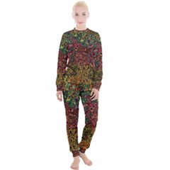 Stylish Fall Colors Camouflage Women s Lounge Set by SpinnyChairDesigns