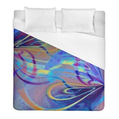 Infinity Painting Blue Duvet Cover (full/ Double Size) by DinkovaArt