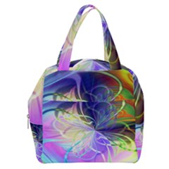 Rainbow Painting Patterns 3 Boxy Hand Bag by DinkovaArt