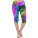 Psychedelic Swirl Trippy Abstract Art Lightweight Velour Cropped Yoga Leggings View1