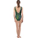 Jungle Print Green Abstract Pattern Center Cut Out Swimsuit View2