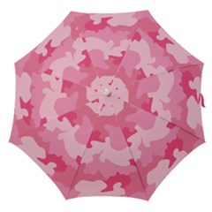 Camo Pink Straight Umbrellas by MooMoosMumma