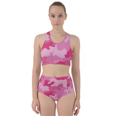 Camo Pink Racer Back Bikini Set by MooMoosMumma