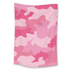 Camo Pink Large Tapestry by MooMoosMumma