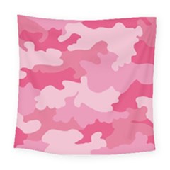 Camo Pink Square Tapestry (large) by MooMoosMumma