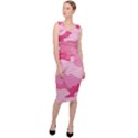 Camo Pink Sleeveless Pencil Dress View3