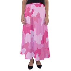 Camo Pink Flared Maxi Skirt by MooMoosMumma