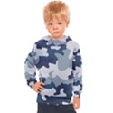 Camo Blue Kids  Hooded Pullover View1