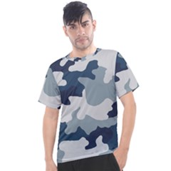 Camo Blue Men s Sport Top by MooMoosMumma