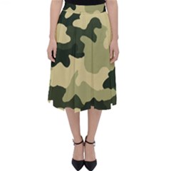 Camo Green Classic Midi Skirt by MooMoosMumma