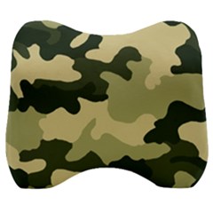 Camo Green Velour Head Support Cushion by MooMoosMumma