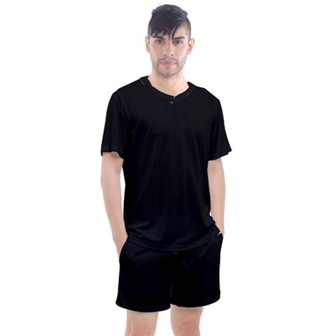 Rich Ebony Men s Mesh Tee And Shorts Set by Janetaudreywilson