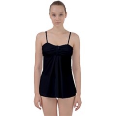 Rich Ebony Babydoll Tankini Set by Janetaudreywilson