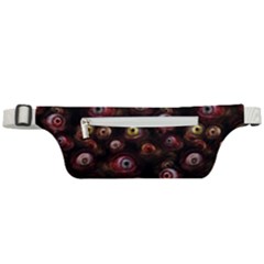 Zombie Eyes Pattern Active Waist Bag by SpinnyChairDesigns