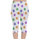 Cartoon Corona Virus Covid 19 Velvet Capri Leggings  View2