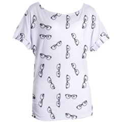 Geek Glasses With Eyes Women s Oversized Tee by SpinnyChairDesigns