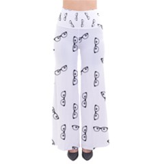 Geek Glasses With Eyes So Vintage Palazzo Pants by SpinnyChairDesigns