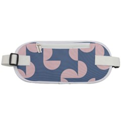 Pink And Blue Shapes Rounded Waist Pouch by MooMoosMumma