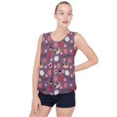 Japan Girls Bubble Hem Chiffon Tank Top by kiroiharu