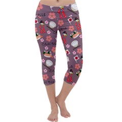 Japan Girls Capri Yoga Leggings by kiroiharu