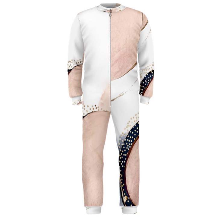 Pink and Blue Marble OnePiece Jumpsuit (Men) 