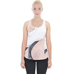 Pink And Blue Marble Piece Up Tank Top by kiroiharu