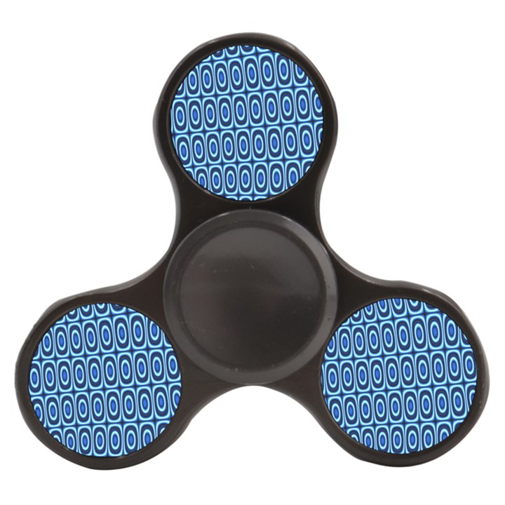 Abstract Blue Circles Mosaic Finger Spinner