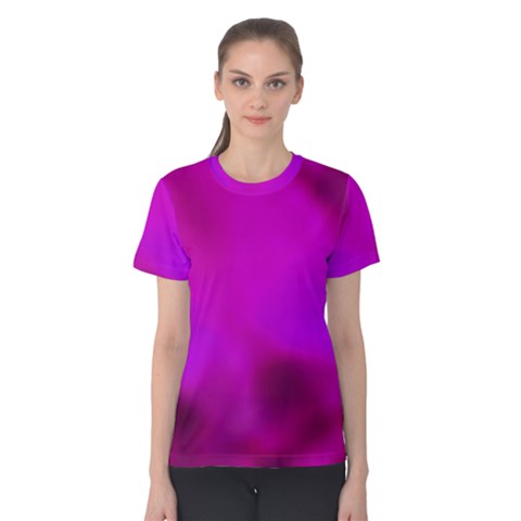 Fun Fuschia Women s Cotton Tee by Janetaudreywilson