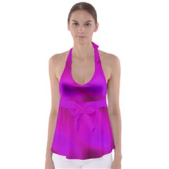 Fun Fuschia Babydoll Tankini Top by Janetaudreywilson