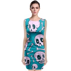 Skull Classic Sleeveless Midi Dress by Sobalvarro