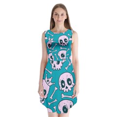 Skull Sleeveless Chiffon Dress   by Sobalvarro