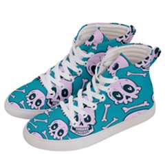 Skull Women s Hi-top Skate Sneakers by Sobalvarro