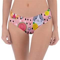 Cats And Fruits  Reversible Classic Bikini Bottoms by Sobalvarro