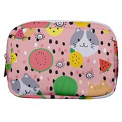 Cats And Fruits  Make Up Pouch (small) by Sobalvarro