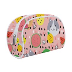 Cats And Fruits  Makeup Case (small) by Sobalvarro