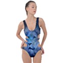 Astrology Zodiac Lion Side Cut Out Swimsuit View1