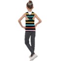 Colorful Mime Black Stripes Kids  Sleeveless Hoodie View2