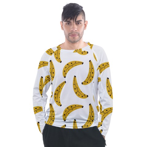 Banana Fruit Yellow Summer Men s Long Sleeve Raglan Tee by Mariart