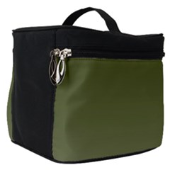 Army Green Color Ombre Make Up Travel Bag (small) by SpinnyChairDesigns