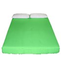 Mint Green Color Fitted Sheet (Queen Size) View1