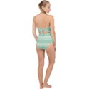 Boho Biscay Green Pattern Scallop Top Cut Out Swimsuit View2